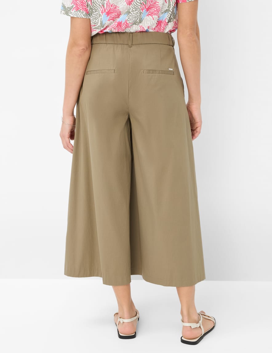 Eurex By Brax Women's Fashion Pants Style MELLI S Green - Olive Wide Leg