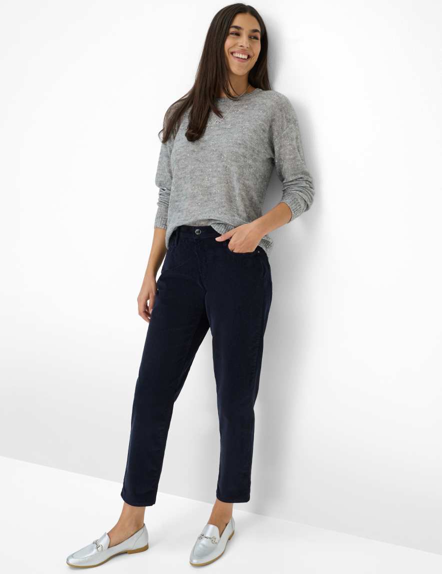 Eurex By Brax Women's Fashion Pants Style MILEY S Dark Blue Relaxed Fit