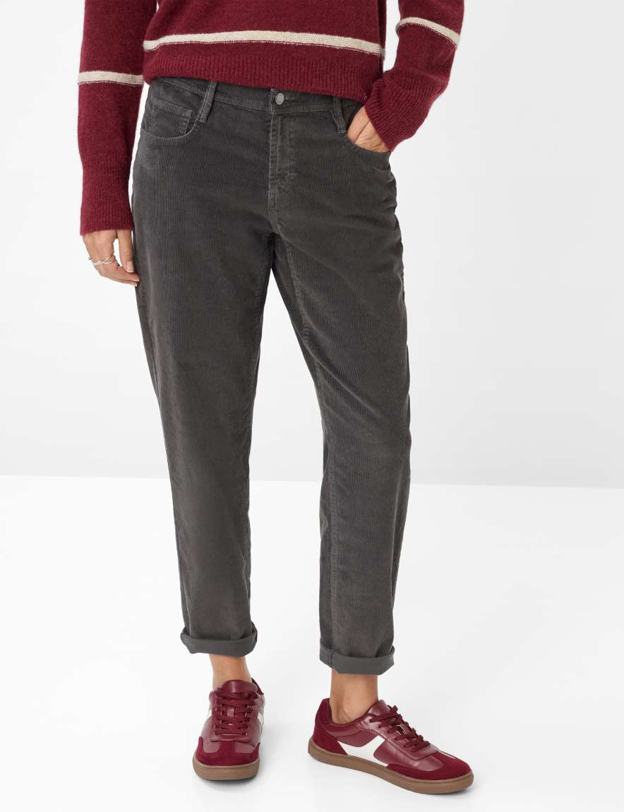 eurex by brax Women's fashion Pants Style MILEY S Dark Gray Relaxed Fit