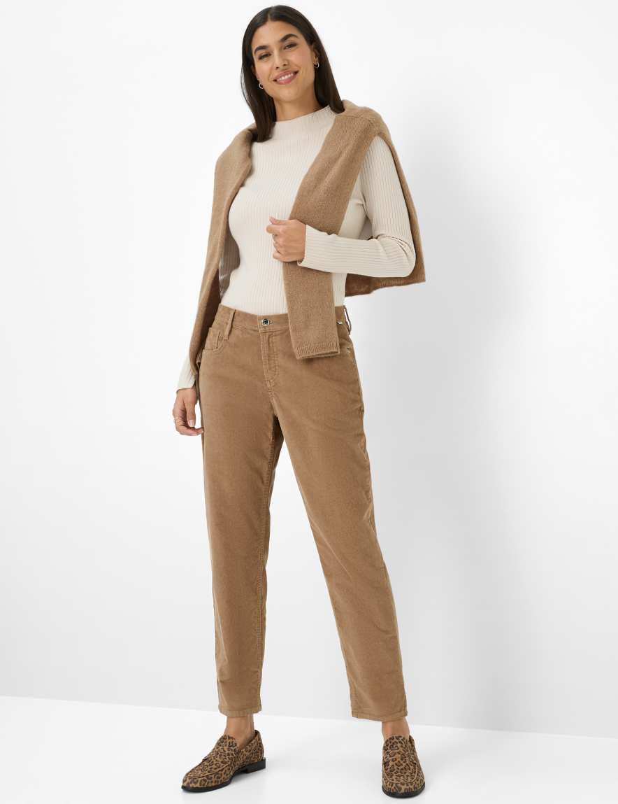 Eurex By Brax Women's Fashion Pants Style MILEY S Light Brown Relaxed Fit