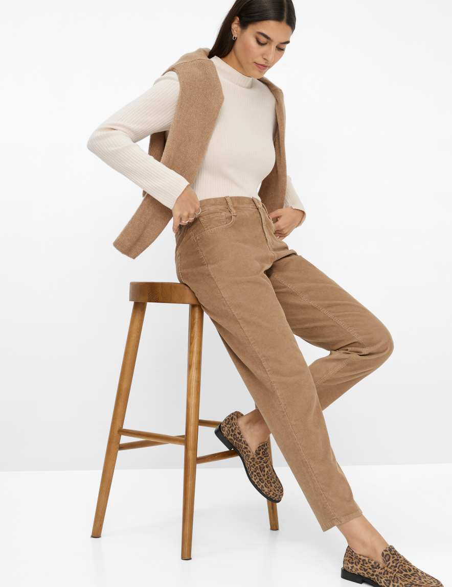 Eurex By Brax Women's Fashion Pants Style MILEY S Light Brown Relaxed Fit