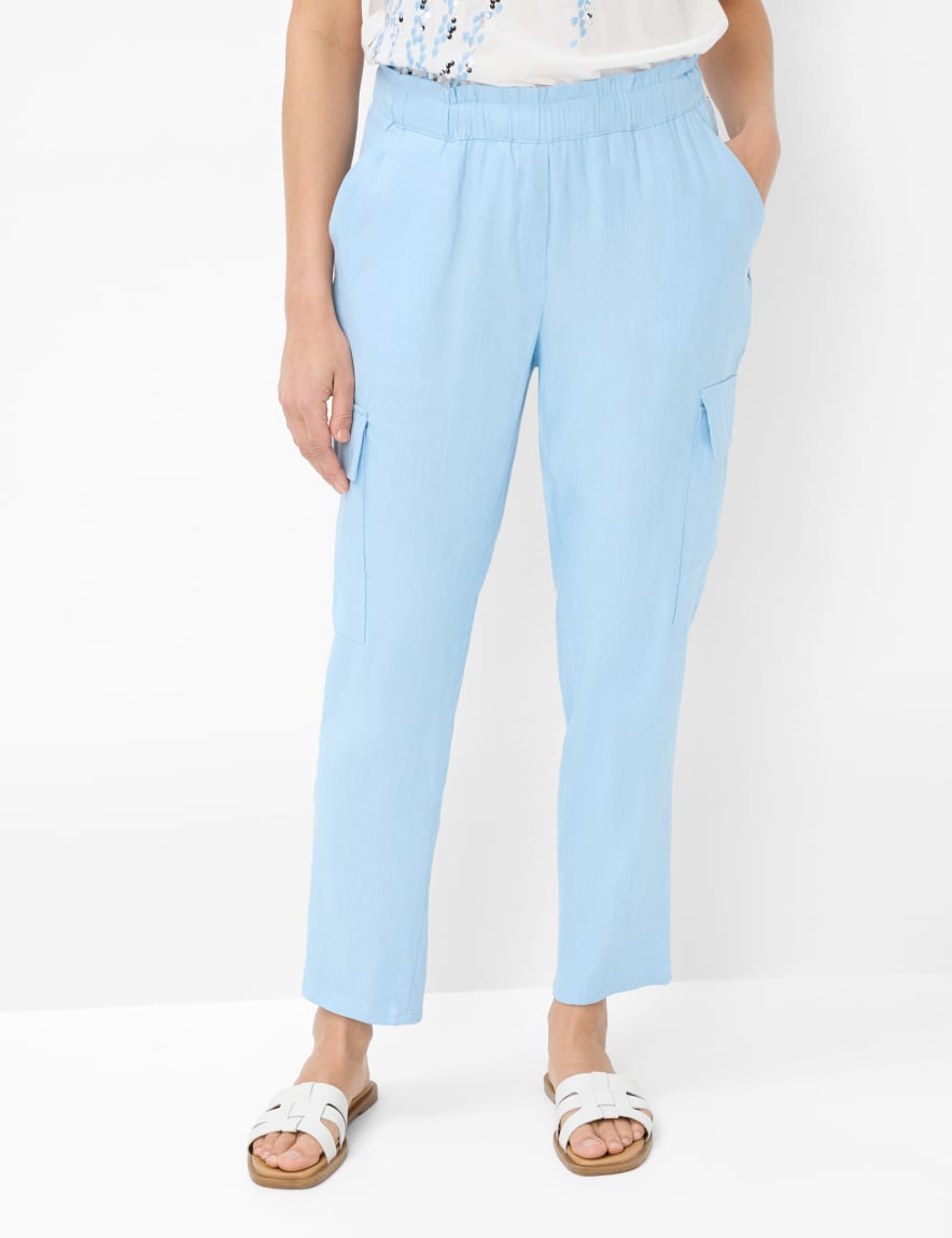 eurex by brax Women's fashion Pants Style MONA S Light Blue Relaxed Fit