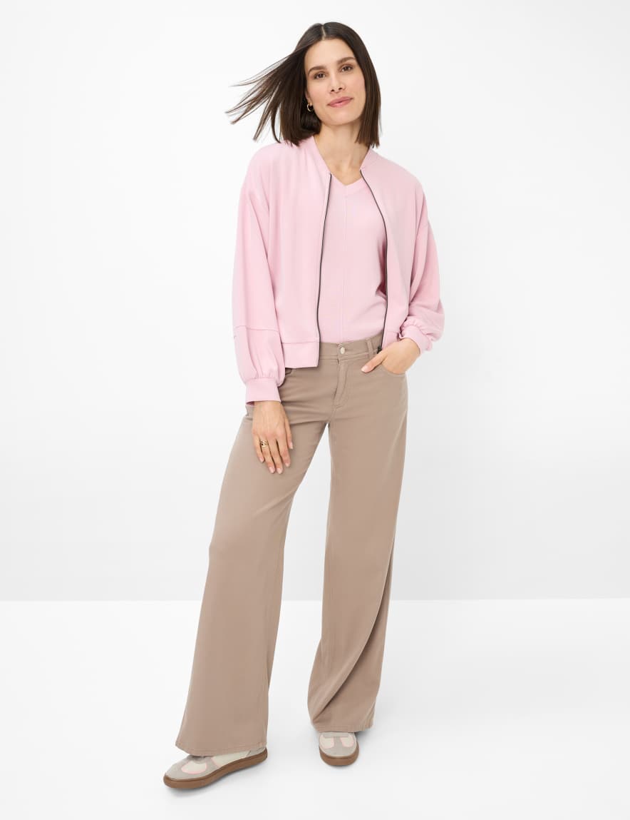 Eurex By Brax Women's Fashion Pants Style MORGAN Light Brown Wide Leg