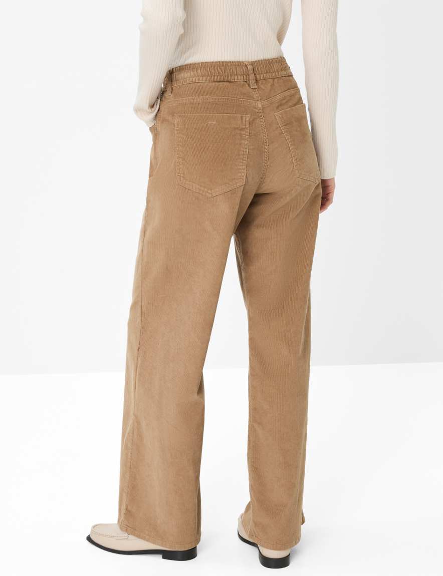 Eurex By Brax Women's Fashion Pants Style MORGAN Light Brown Wide Leg