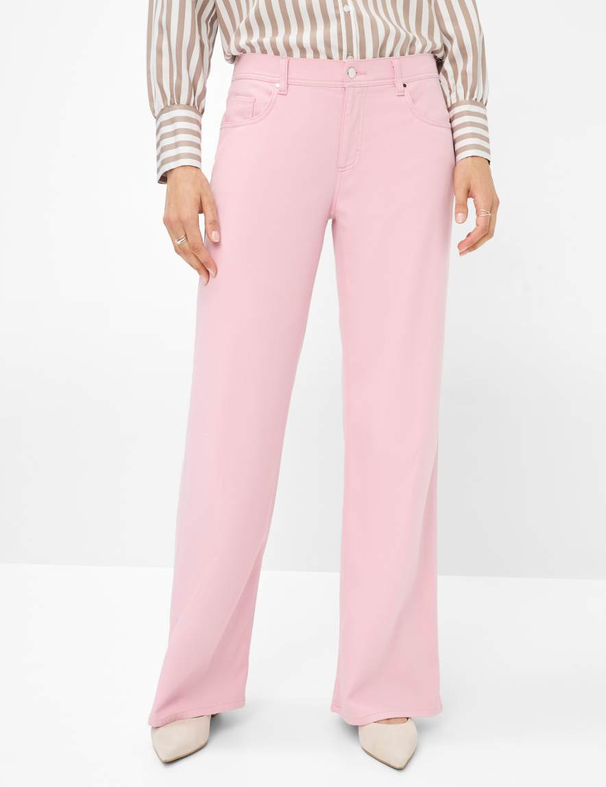 eurex by brax Women's fashion Pants Style MORGAN Rose Wide Leg