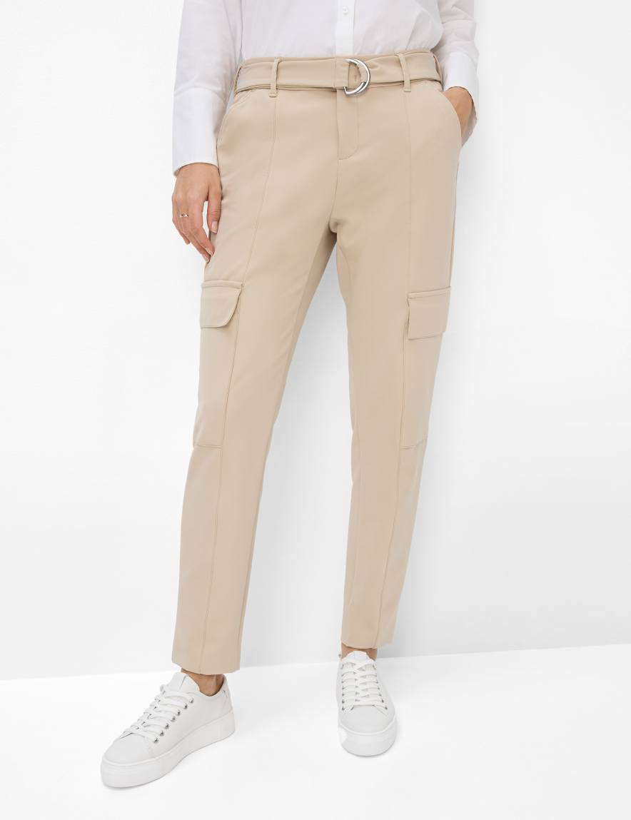 eurex by brax Women's fashion Pants Style MORRIS Beige Relaxed Fit