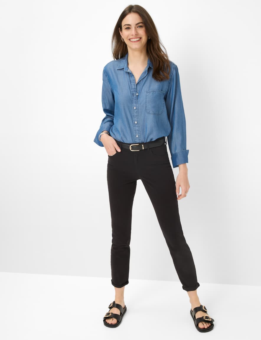 Eurex By Brax Women's Fashion Pants Style SHAKIRA Black Slim Fit