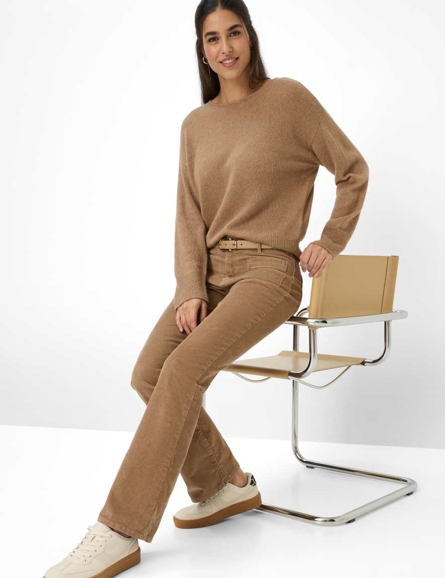 Eurex By Brax Women's Fashion Pants Style SHAKIRA Light Brown Slim Fit