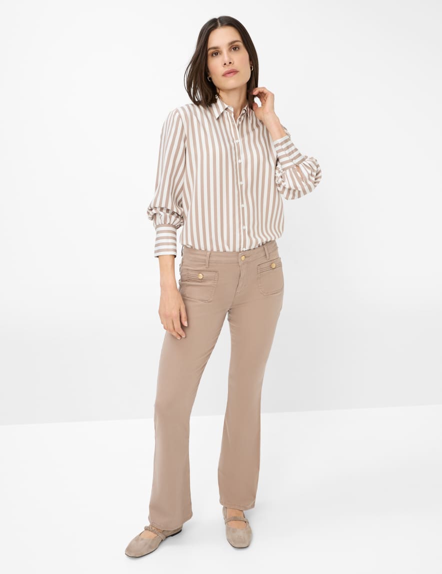Eurex By Brax Women's Fashion Pants Style SHAKIRA Light Brown Slim Fit