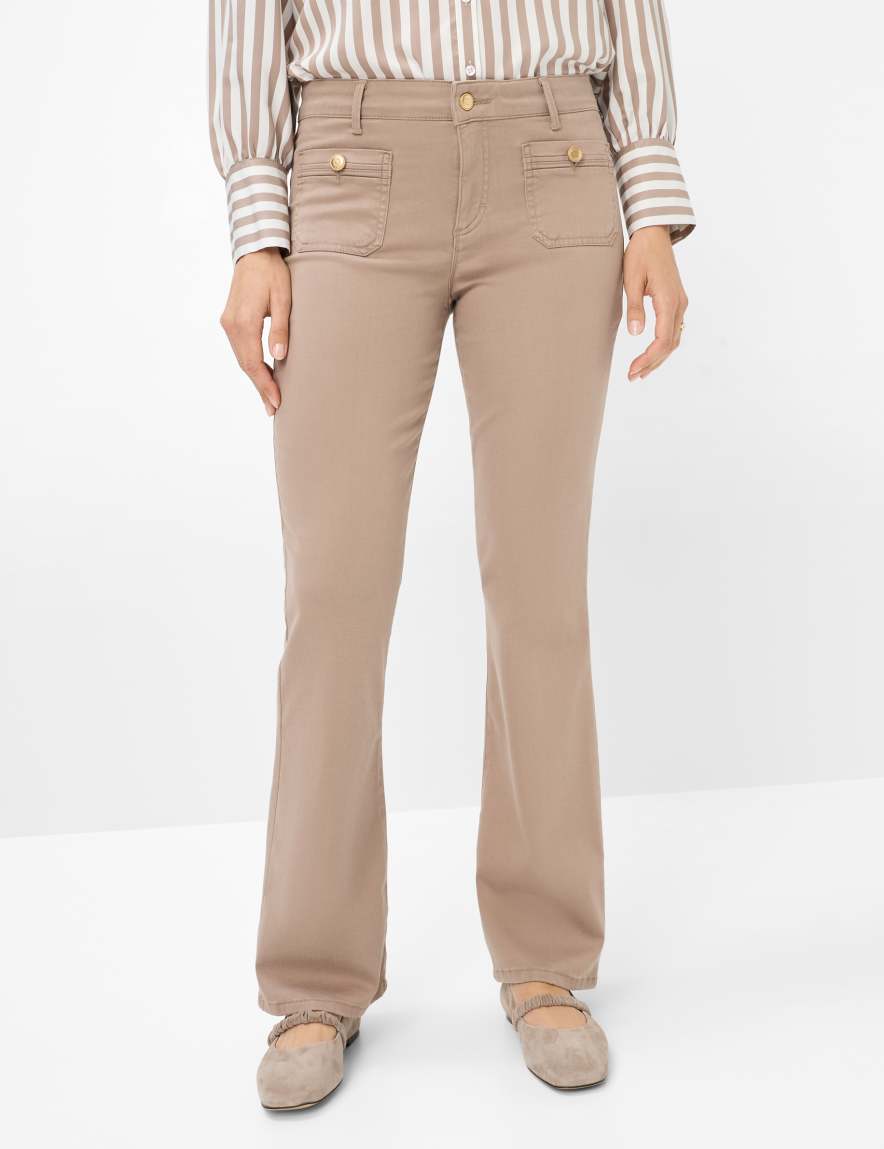 eurex by brax Women's fashion Pants Style SHAKIRA Light Brown Slim Fit