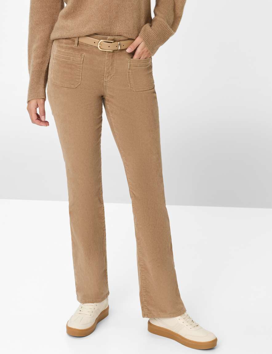 eurex by brax Women's fashion Pants Style SHAKIRA Light Brown Slim Fit