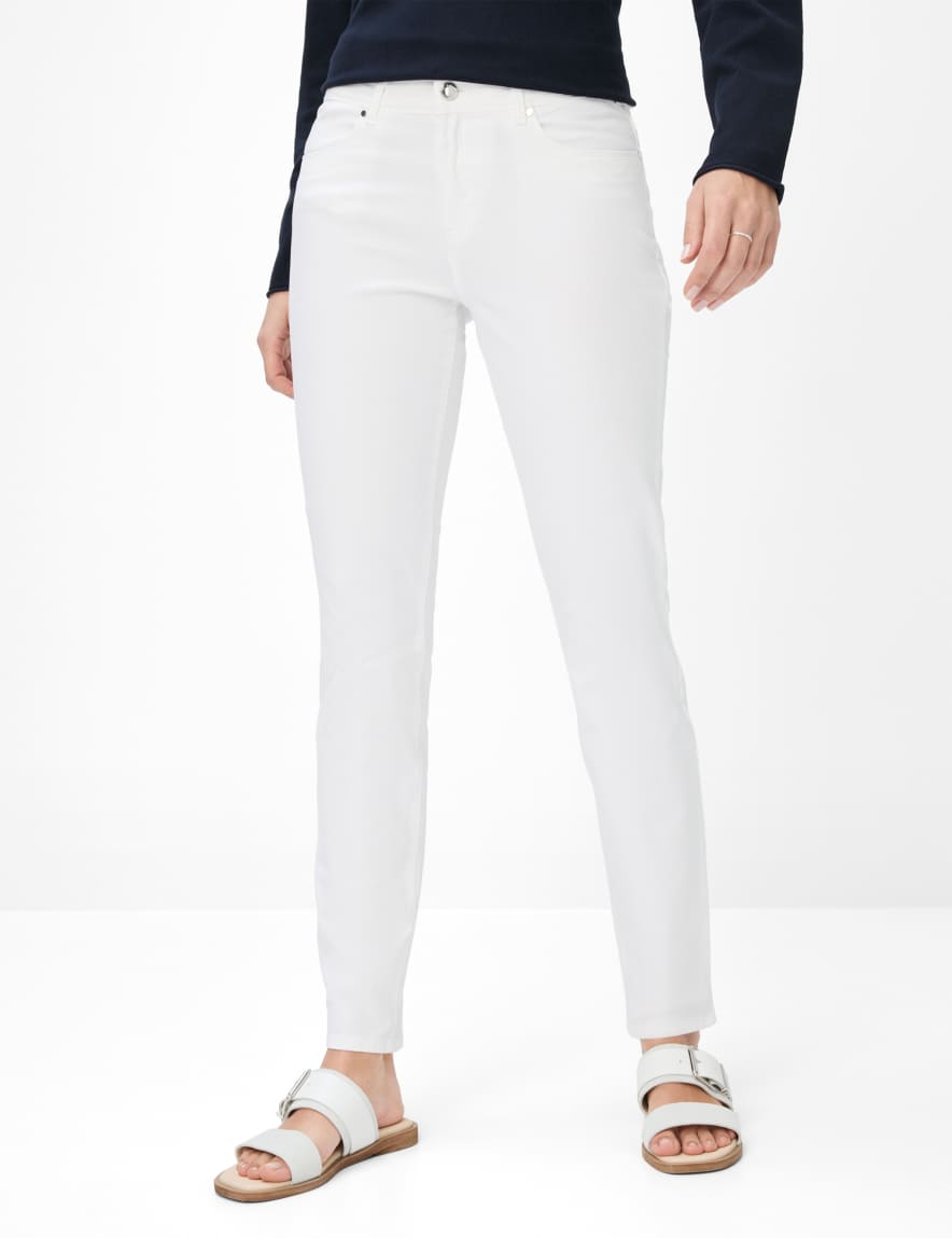 eurex by brax Women's fashion Pants Style SHAKIRA White Slim Fit