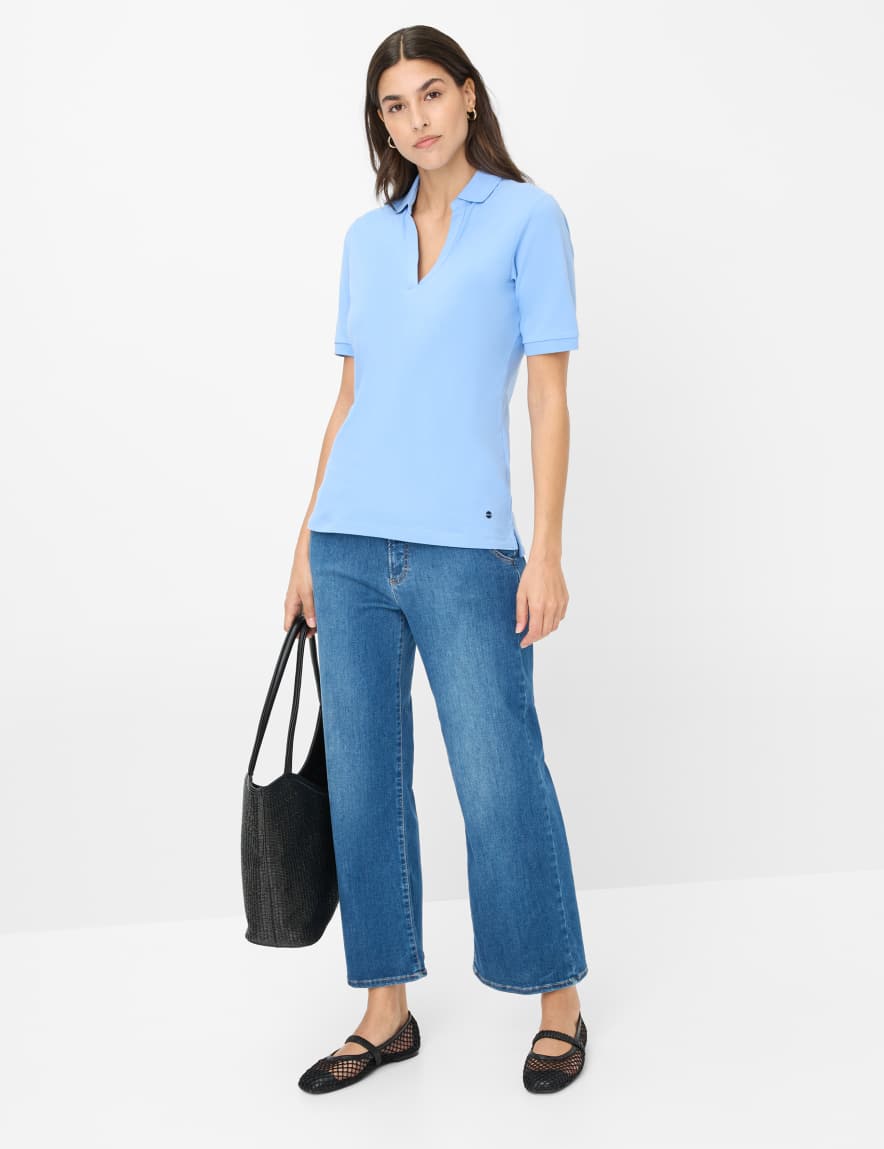 Eurex By Brax Women's Fashion Polos Style CLEO Blue ➜ - Buy Now At Brax