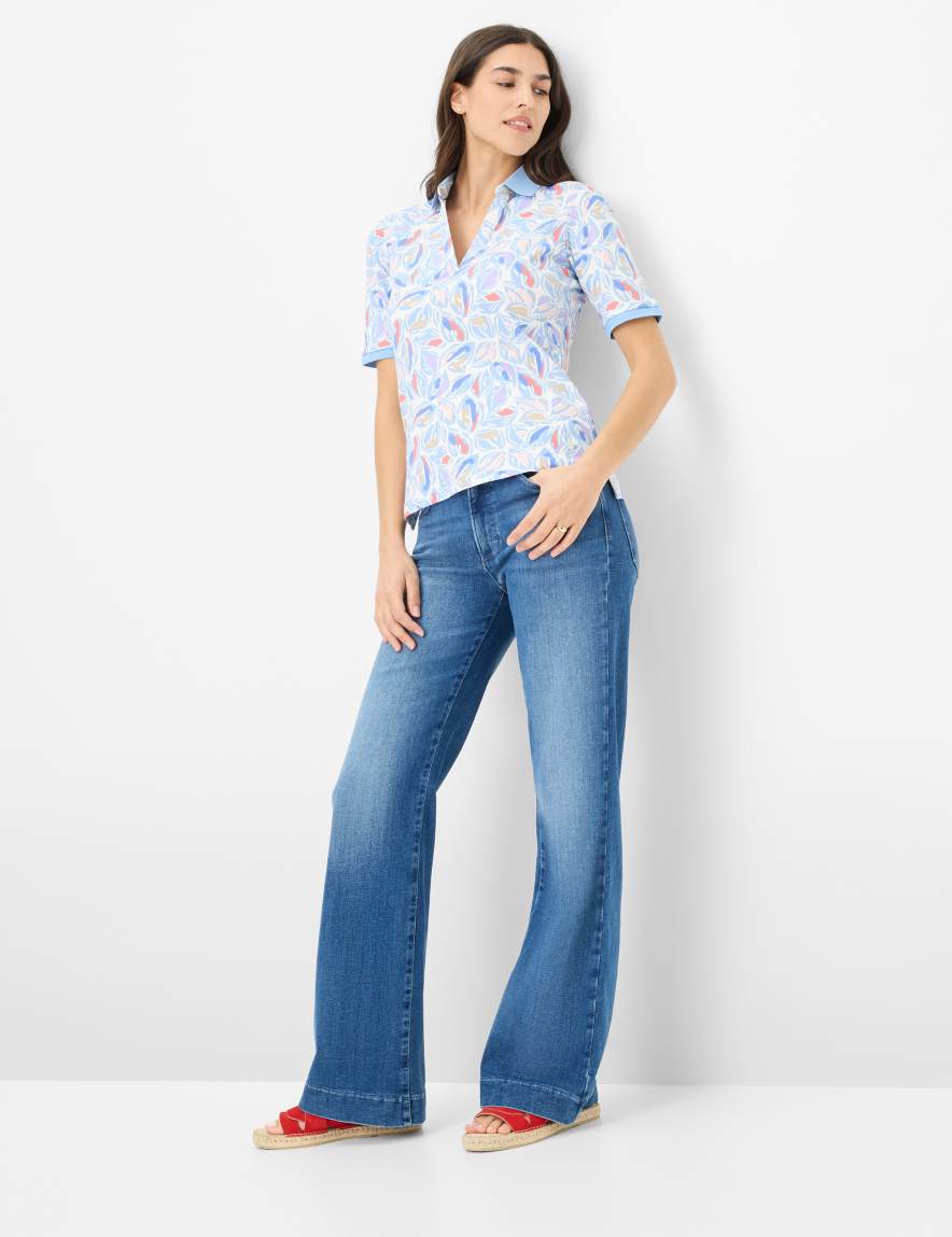 Eurex By Brax Women's Fashion Polos Style CLEO Blue ➜ - Buy Now At Brax