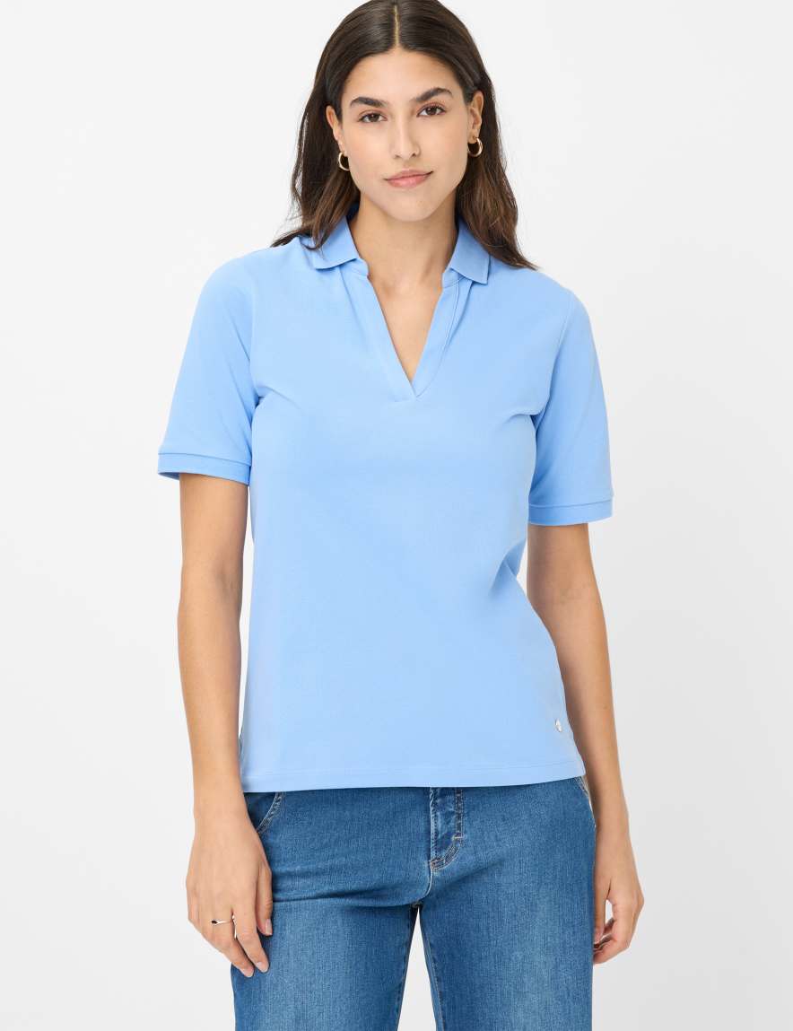 eurex by brax Women's fashion Polos Style CLEO Blue ➜ - buy now at Brax