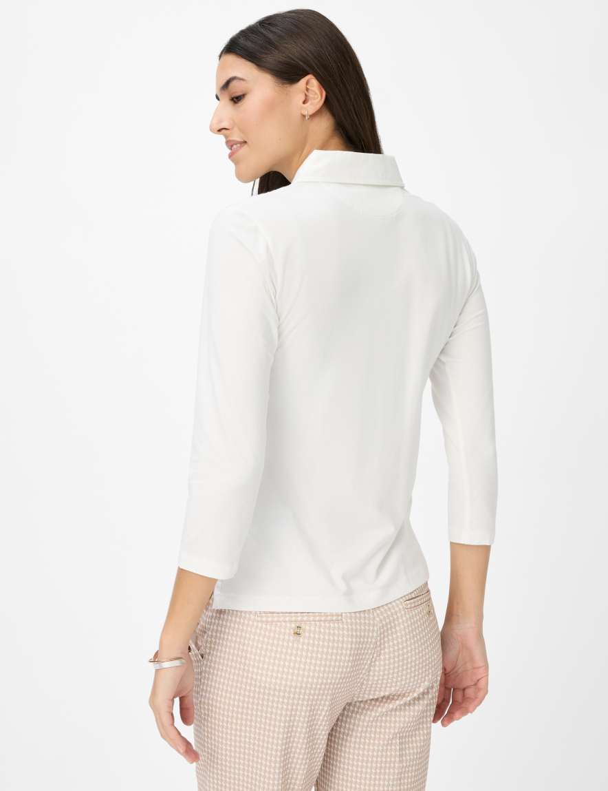 Eurex By Brax Women's Fashion Polos Style CLEO Cream White