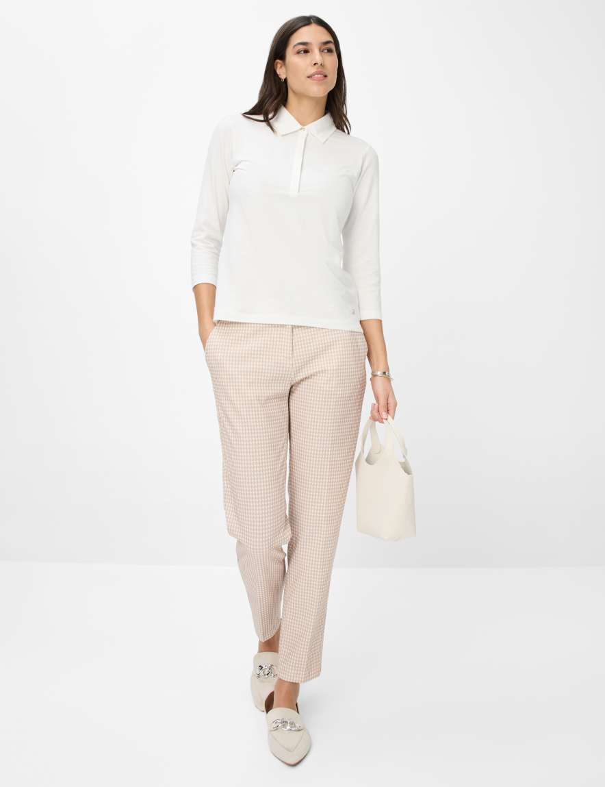 Eurex By Brax Women's Fashion Polos Style CLEO Cream White