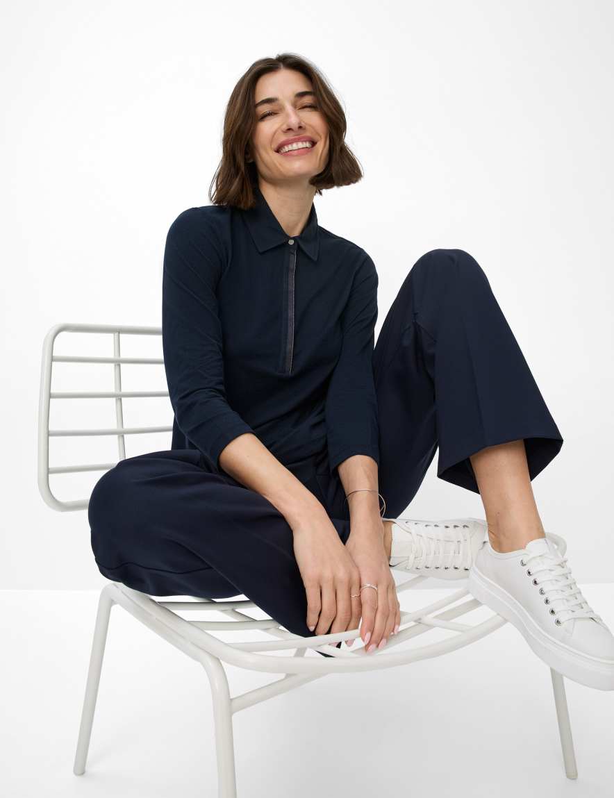 Eurex By Brax Women's Fashion Polos Style CLEO Dark Blue ➜ - Buy At Brax