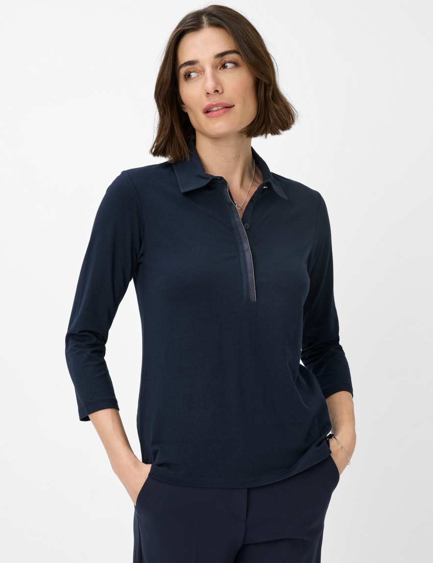 eurex by brax Women's fashion Polos Style CLEO Dark Blue ➜ - buy at Brax