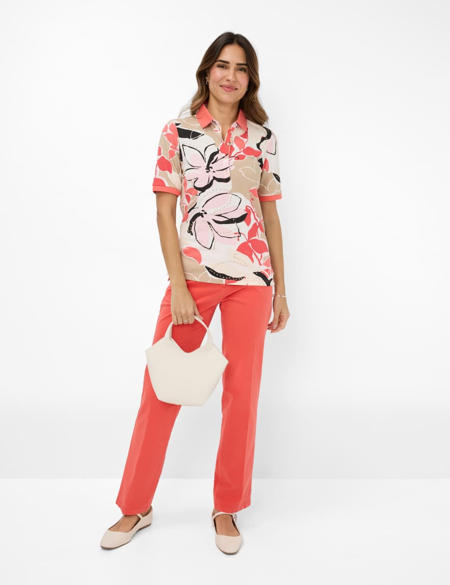 Eurex By Brax Women's Fashion Polos Style CLEO Light Red ➜ - Buy At Brax
