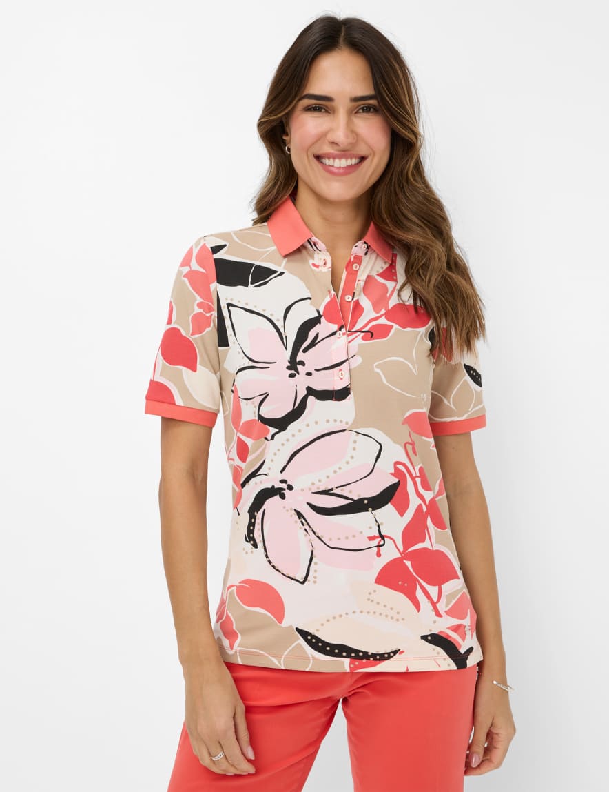 eurex by brax Women's fashion Polos Style CLEO Light Red ➜ - buy at Brax