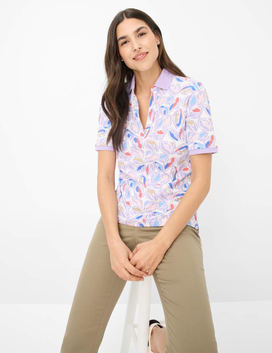 Eurex By Brax Women's Fashion Polos Style CLEO Purple - Lilac