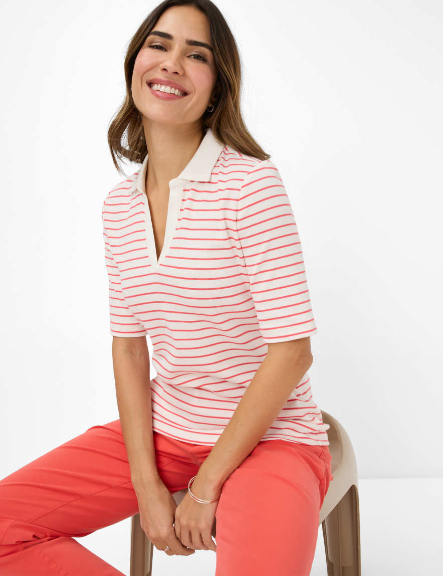 Eurex By Brax Women's Fashion Polos Style CLEO Red ➜ - Buy Now At Brax