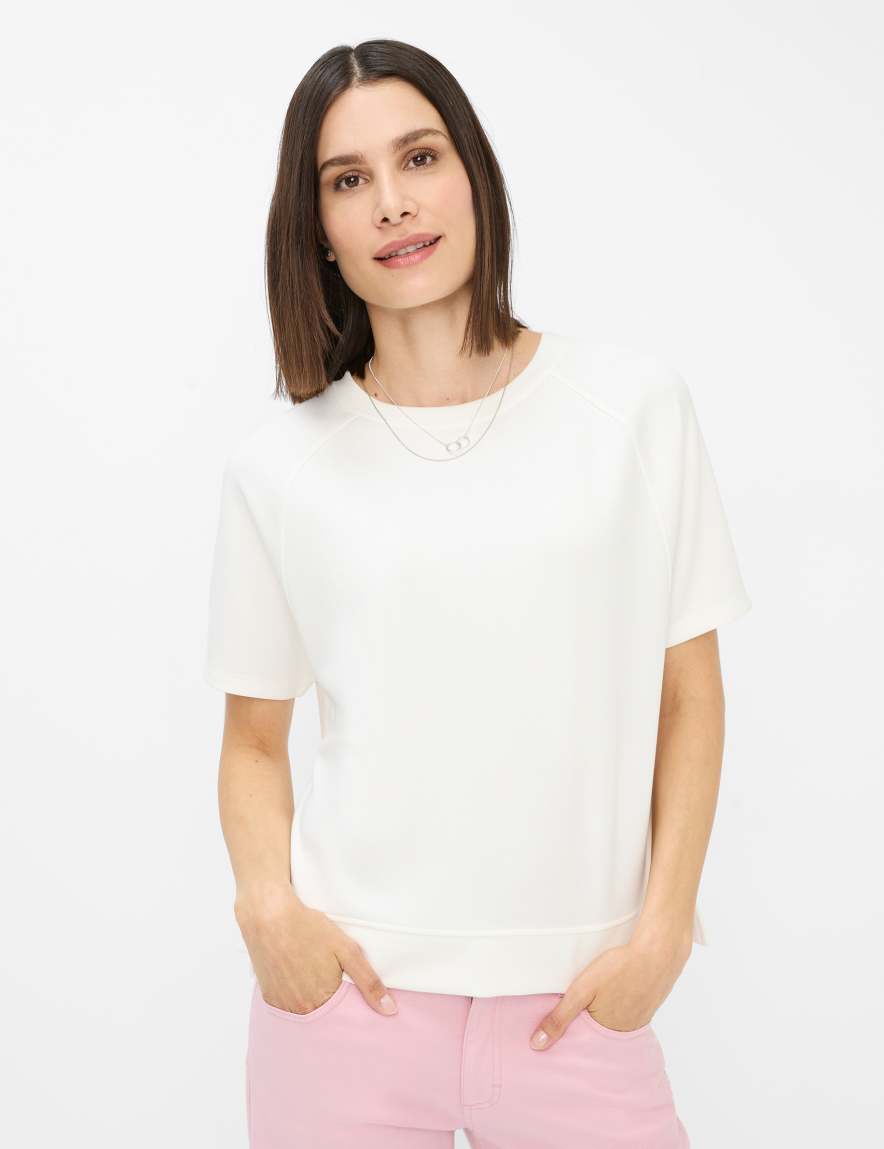 eurex by brax Women's fashion Sweat Style BAILEE Cream White