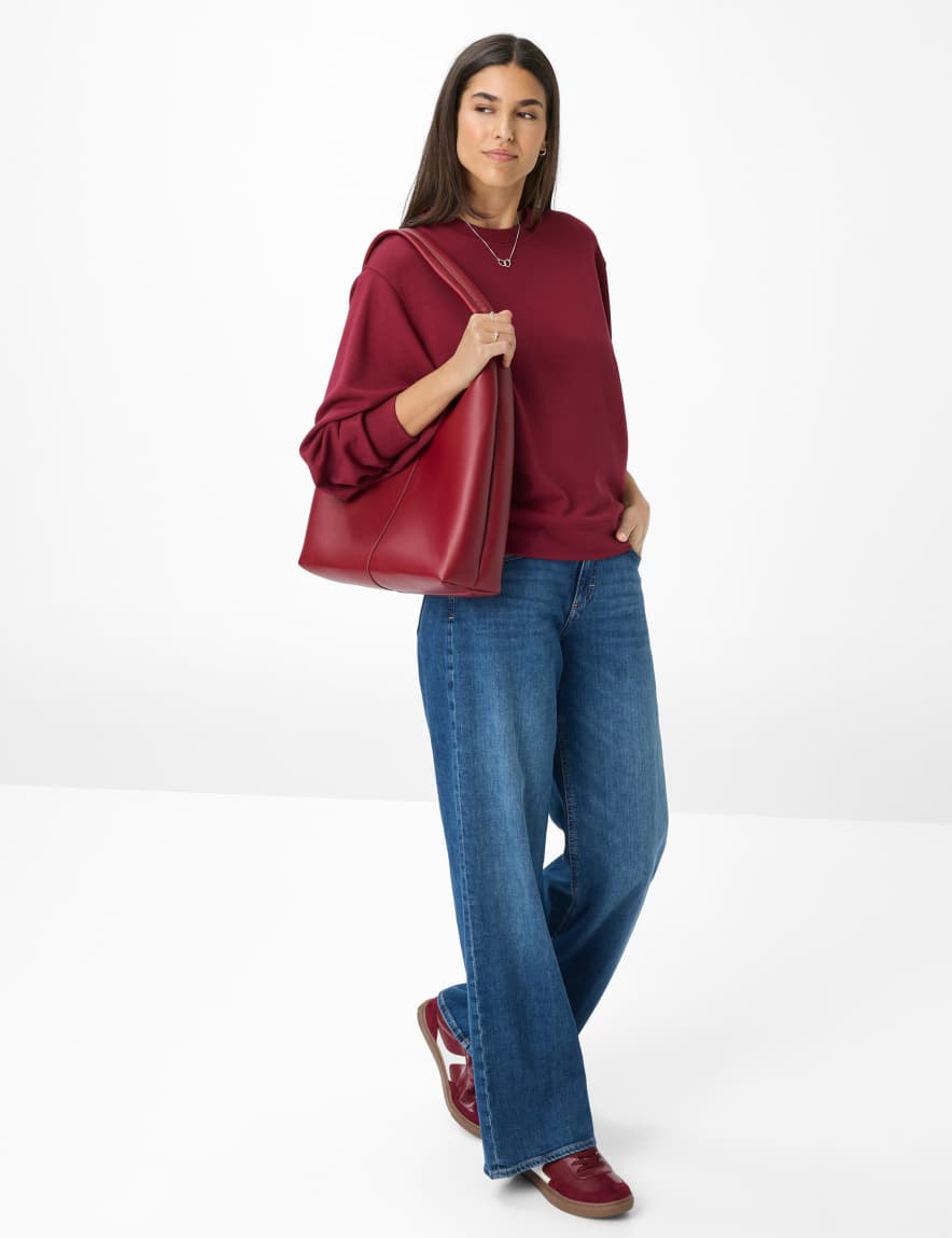 Eurex By Brax Women's Fashion Sweat Style BECA L Dark Red ➜ - Buy At Brax