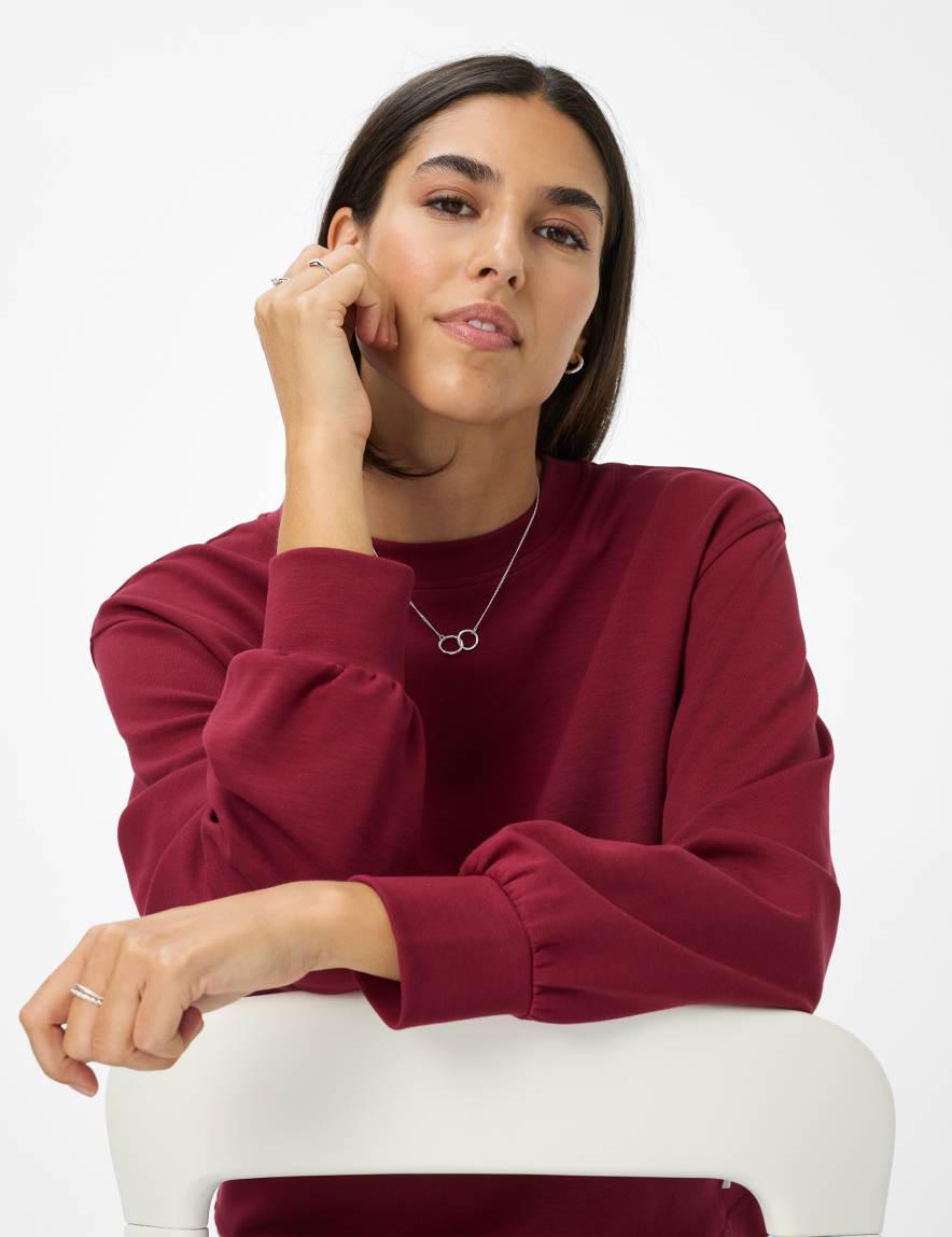 Eurex By Brax Women's Fashion Sweat Style BECA L Dark Red ➜ - Buy At Brax