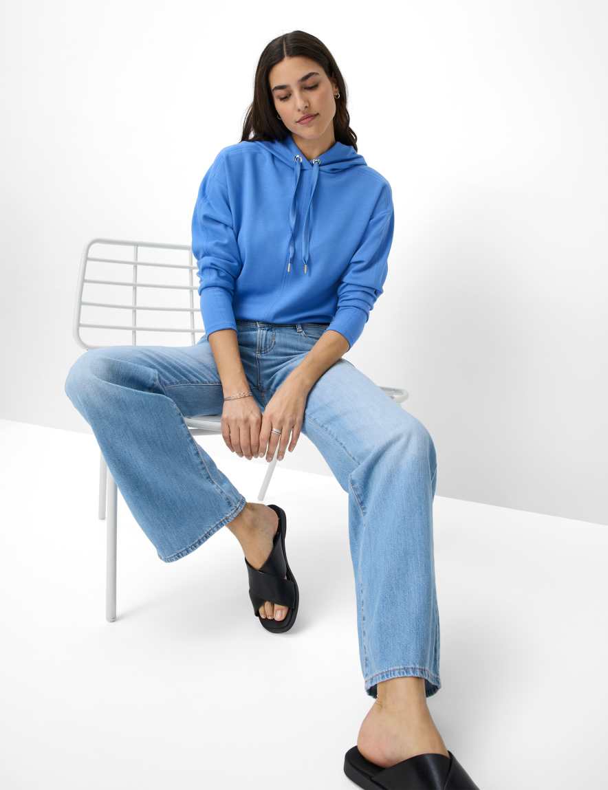 Eurex By Brax Women's Fashion Sweat Style BEE Blue ➜ - Buy Now At Brax