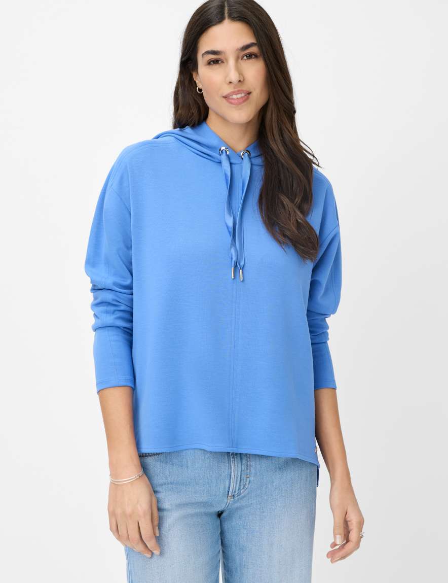 eurex by brax Women's fashion Sweat Style BEE Blue ➜ - buy now at Brax