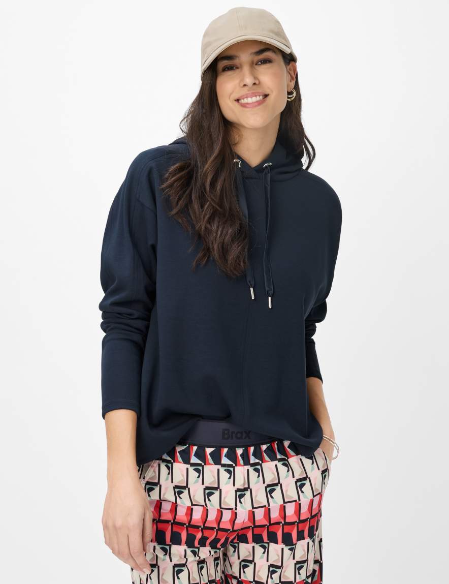 eurex by brax Women's fashion Sweat Style BEE Dark Blue ➜ - buy at Brax