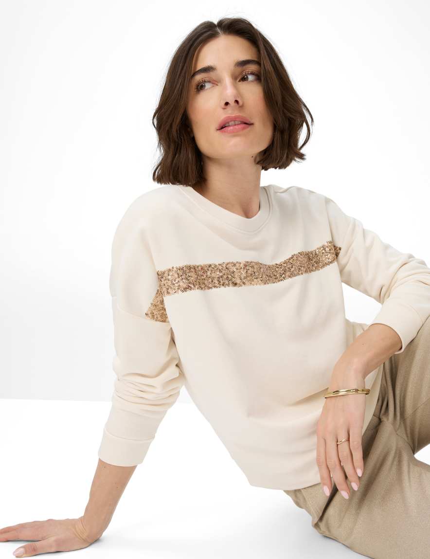 Eurex By Brax Women's Fashion Sweat Style BO Cream White ➜ - Buy At Brax