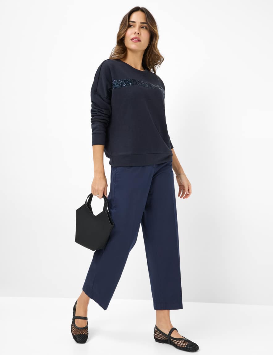 Eurex By Brax Women's Fashion Sweat Style BO Dark Blue ➜ - Buy At Brax