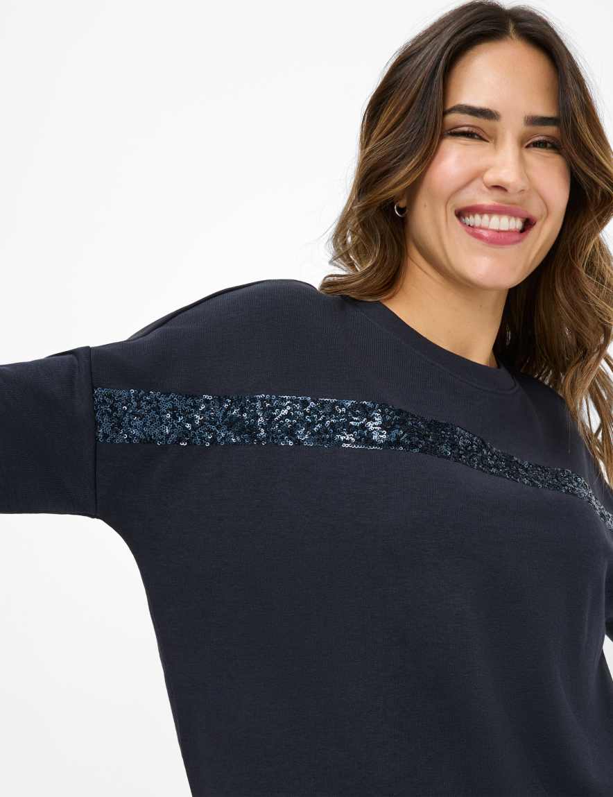 Eurex By Brax Women's Fashion Sweat Style BO Dark Blue ➜ - Buy At Brax