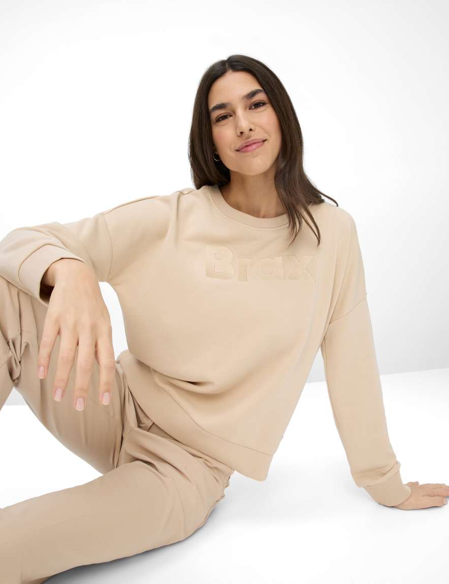 Eurex By Brax Women's Fashion Sweat Style BONA Beige ➜ - Buy Now At Brax