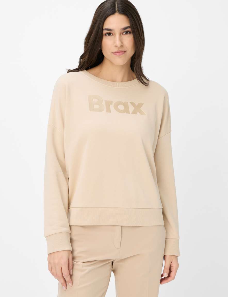 eurex by brax Women's fashion Sweat Style BONA Beige ➜ - buy now at Brax