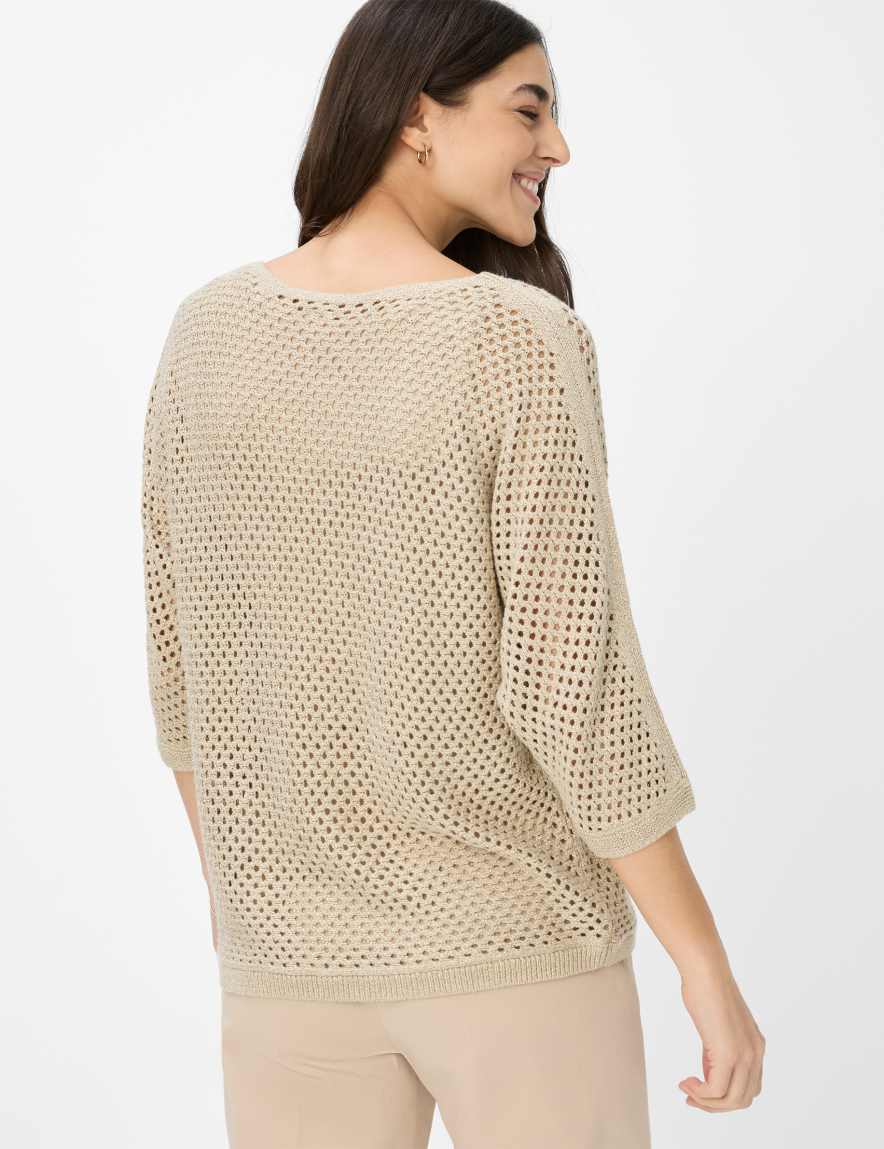 Eurex By Brax Women's Fashion Sweaters Style EMMA Beige ➜ - Buy At Brax