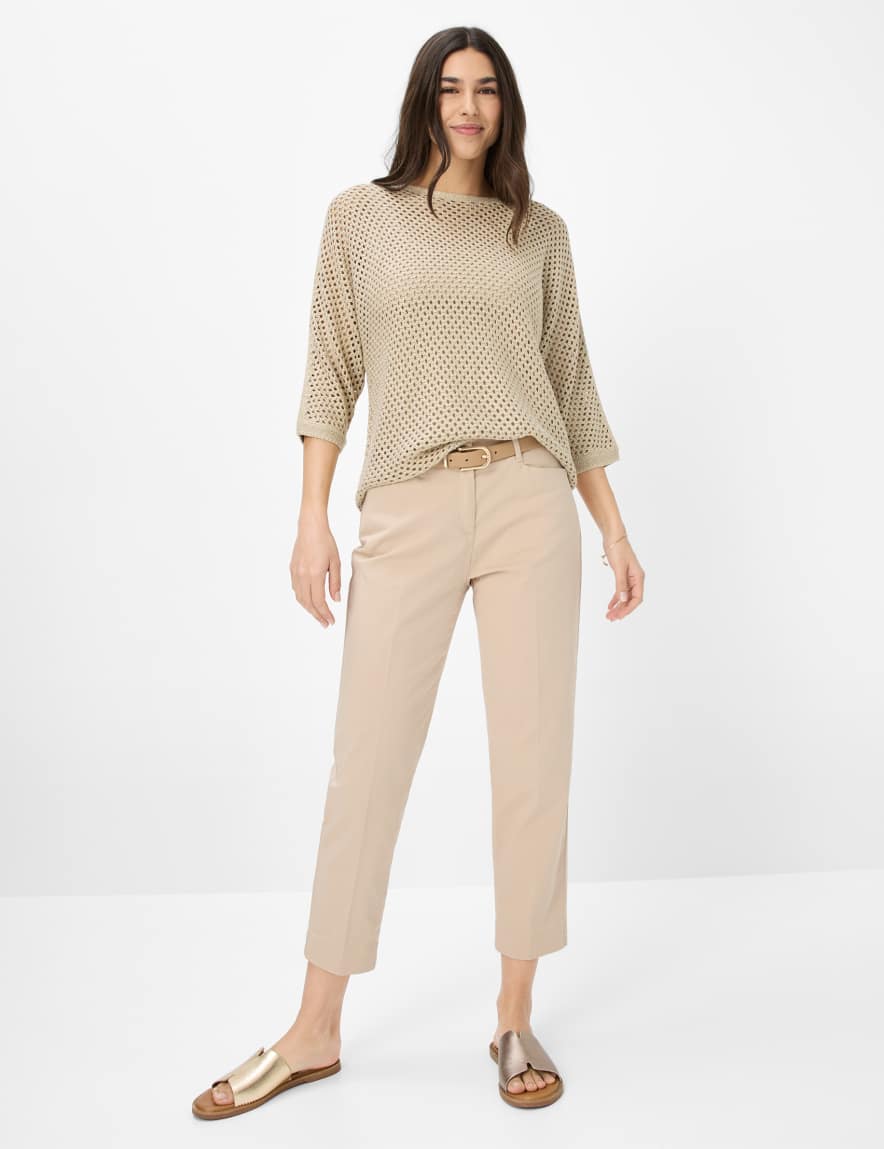 Eurex By Brax Women's Fashion Sweaters Style EMMA Beige ➜ - Buy At Brax