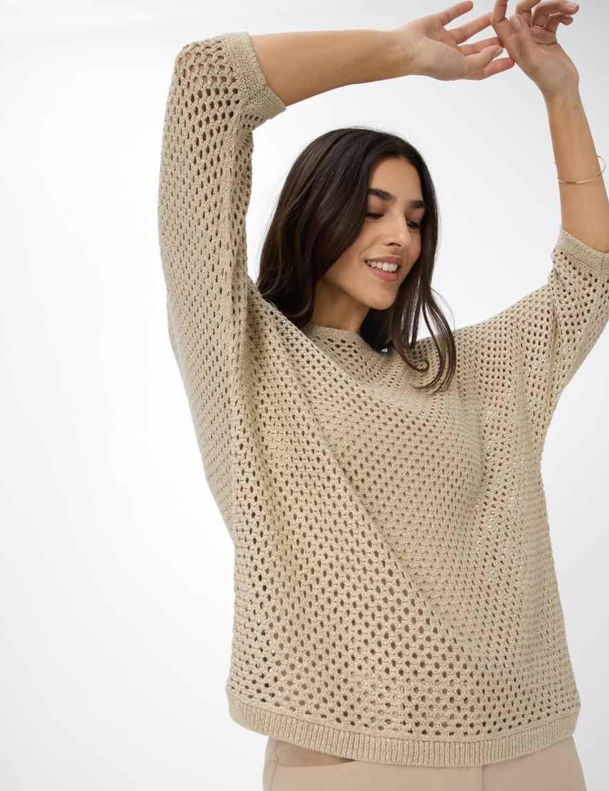 Eurex By Brax Women's Fashion Sweaters Style EMMA Beige ➜ - Buy At Brax