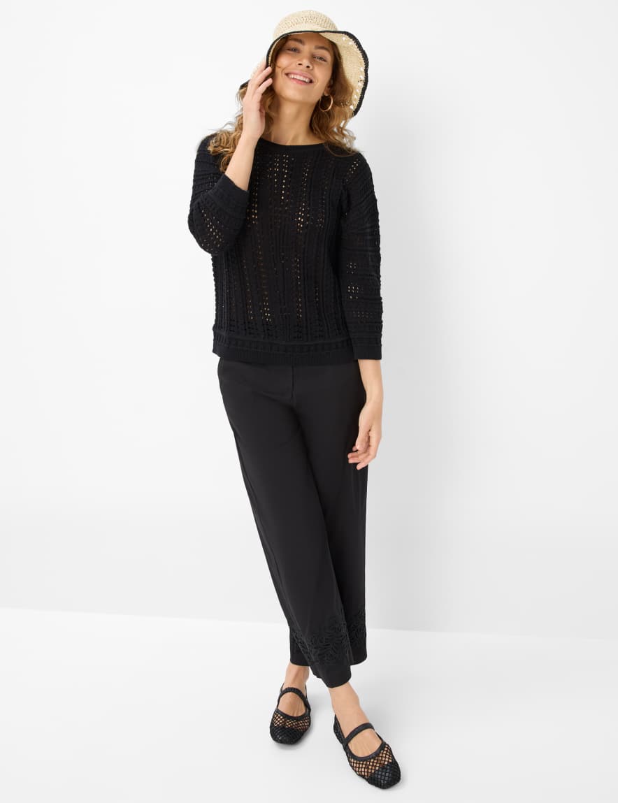 Eurex By Brax Women's Fashion Sweaters Style LESLEY Black ➜ - Buy At Brax