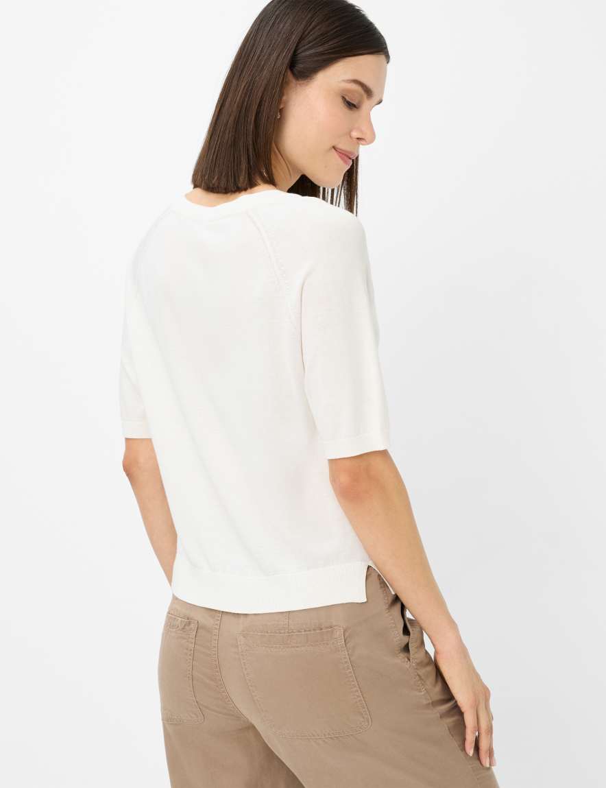 Eurex By Brax Women's Fashion Sweaters Style LESLEY Cream White