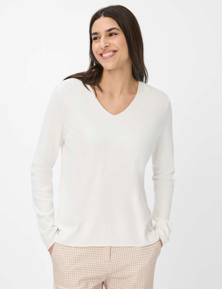 eurex by brax Women's fashion Sweaters Style LESLEY Cream White