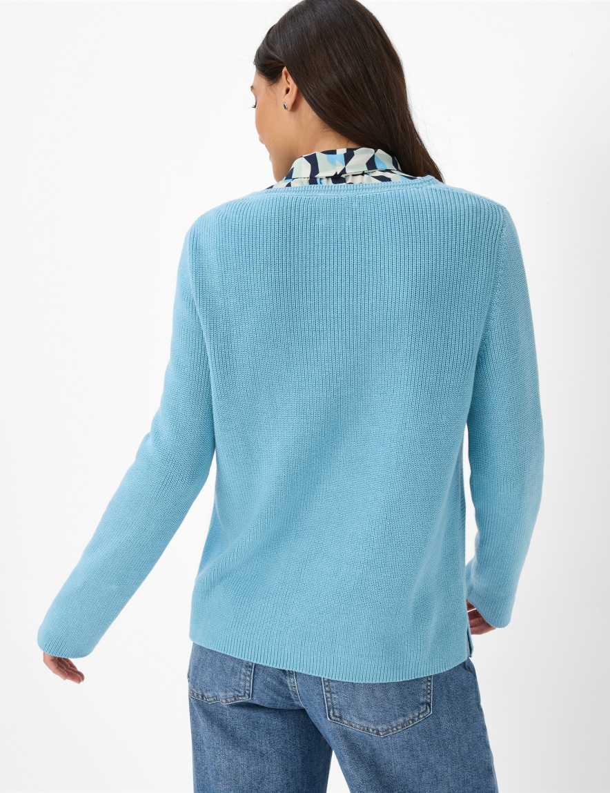 Eurex By Brax Women's Fashion Sweaters Style LESLEY Light Blue