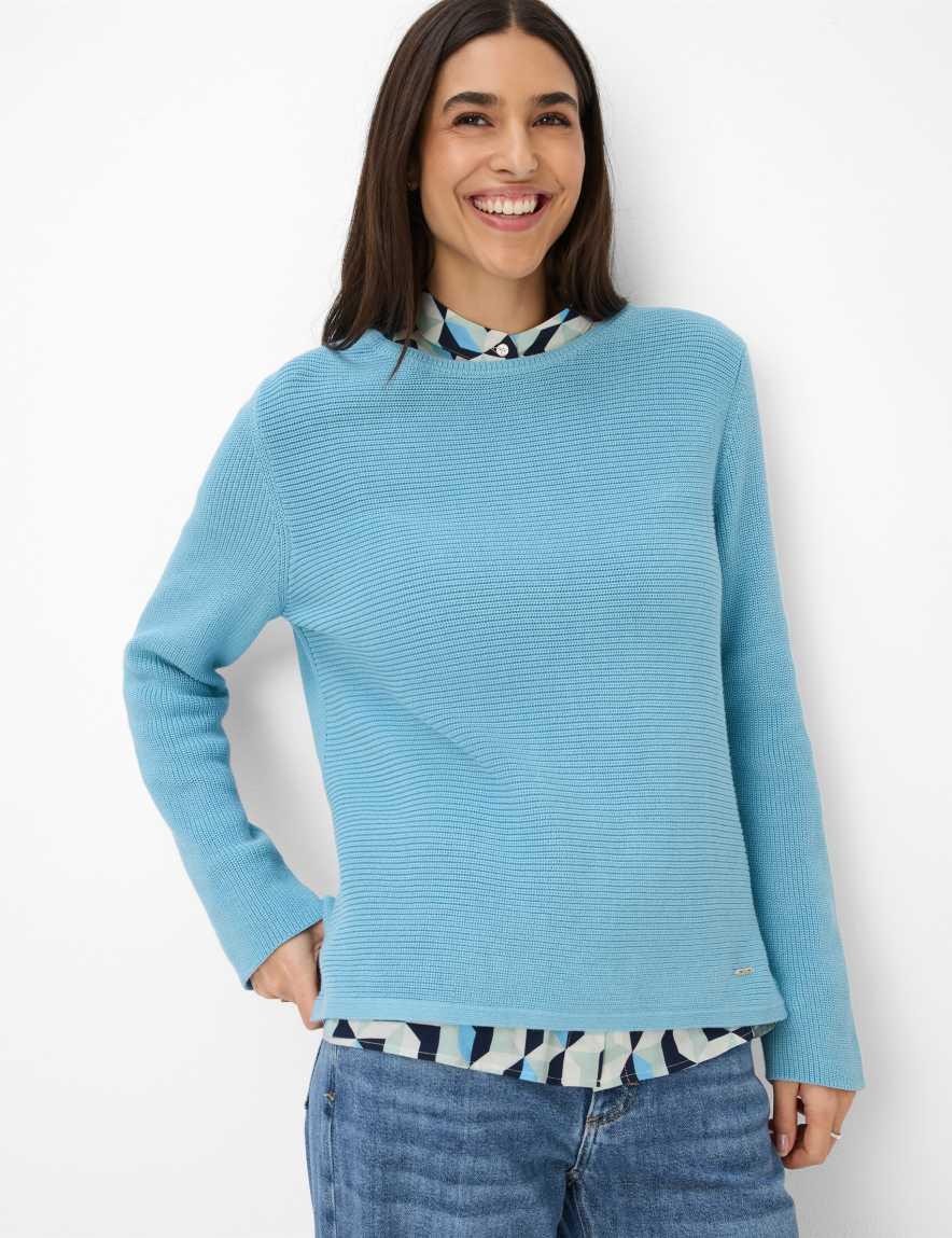 eurex by brax Women's fashion Sweaters Style LESLEY Light Blue