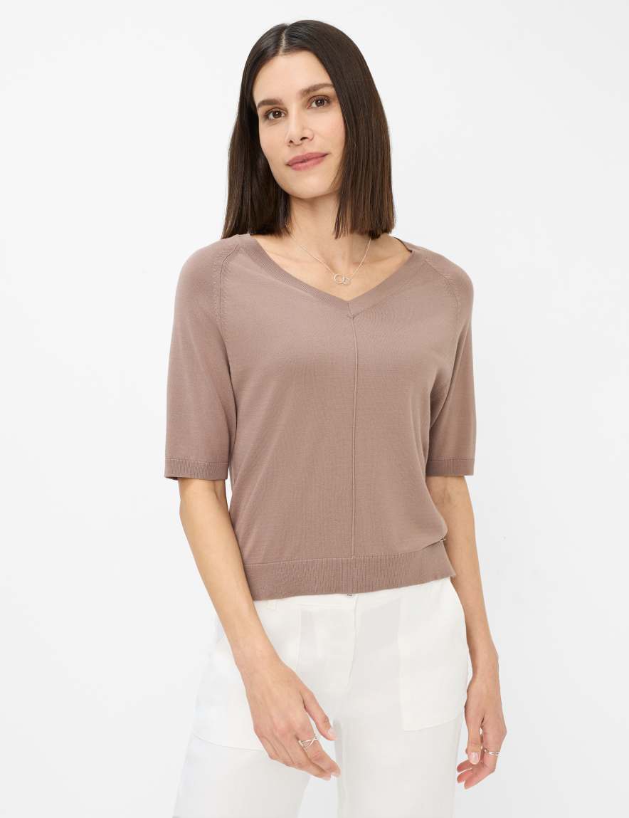 eurex by brax Women's fashion Sweaters Style LESLEY Light Brown