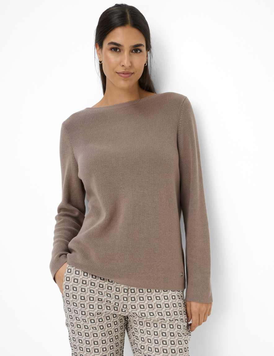 eurex by brax Women's fashion Sweaters Style LESLEY Light Brown