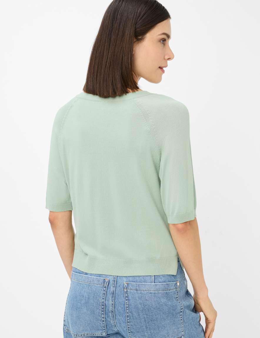 Eurex By Brax Women's Fashion Sweaters Style LESLEY Light Green