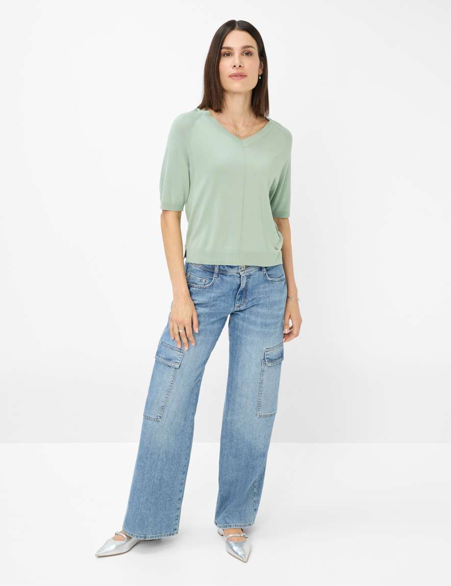 Eurex By Brax Women's Fashion Sweaters Style LESLEY Light Green